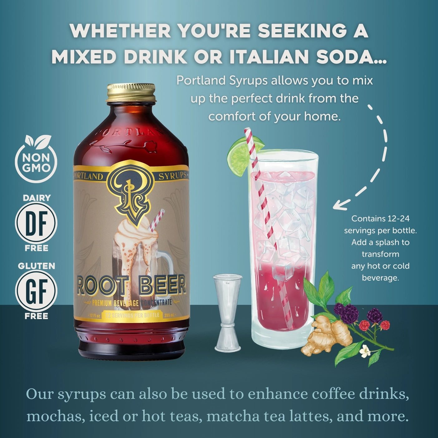 Genuine Root Beer Syrup - Tipsy Cocktail Supply Co.