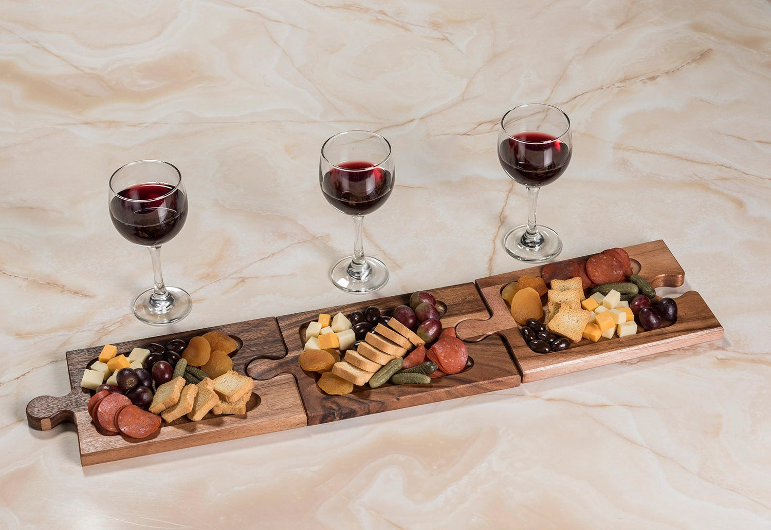 Personal Charcuterie and Wine Glass Holder - Tipsy Cocktail Supply Co.