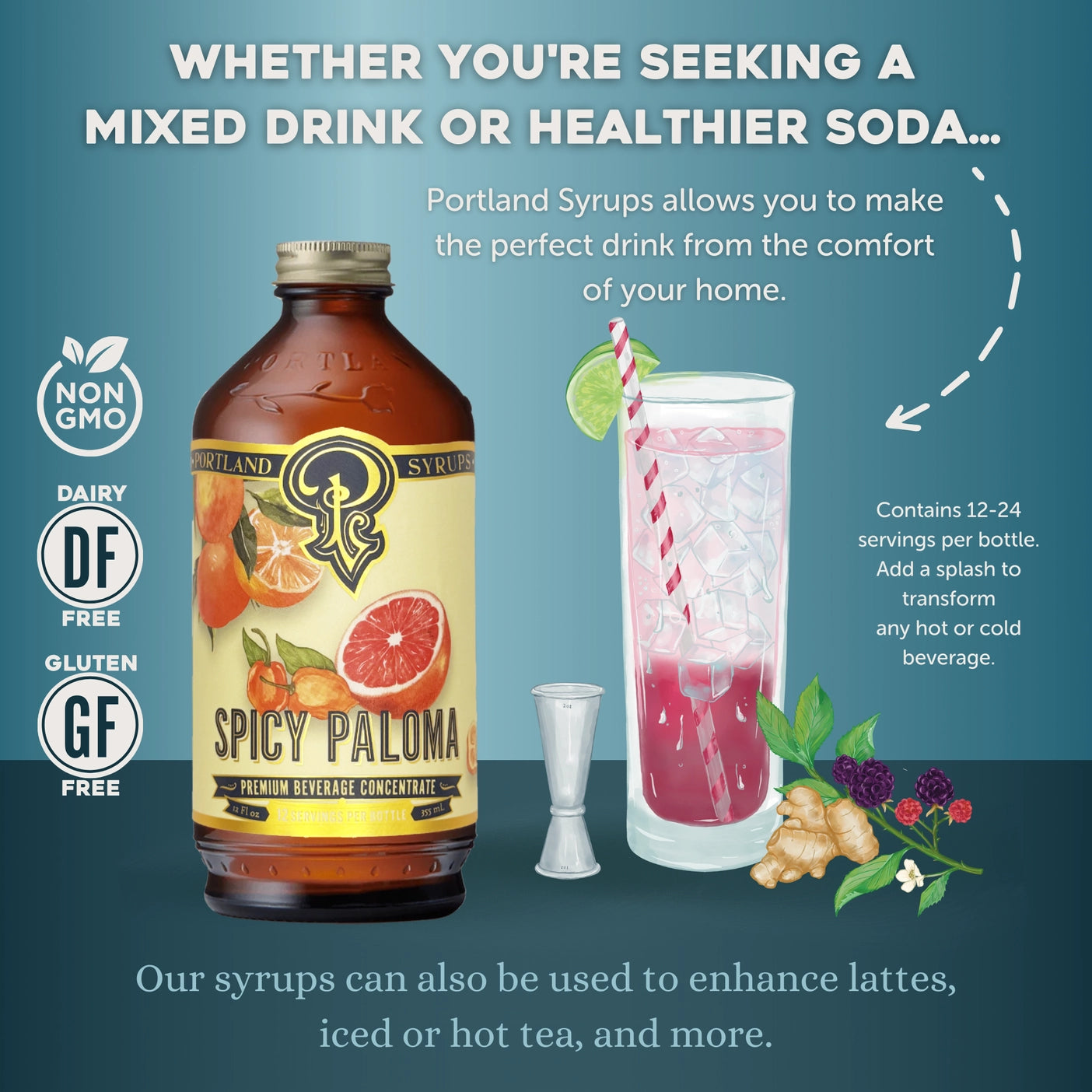 Spicy Paloma Beverage Syrup Concentrate - Tipsy Cocktail Supply Co.