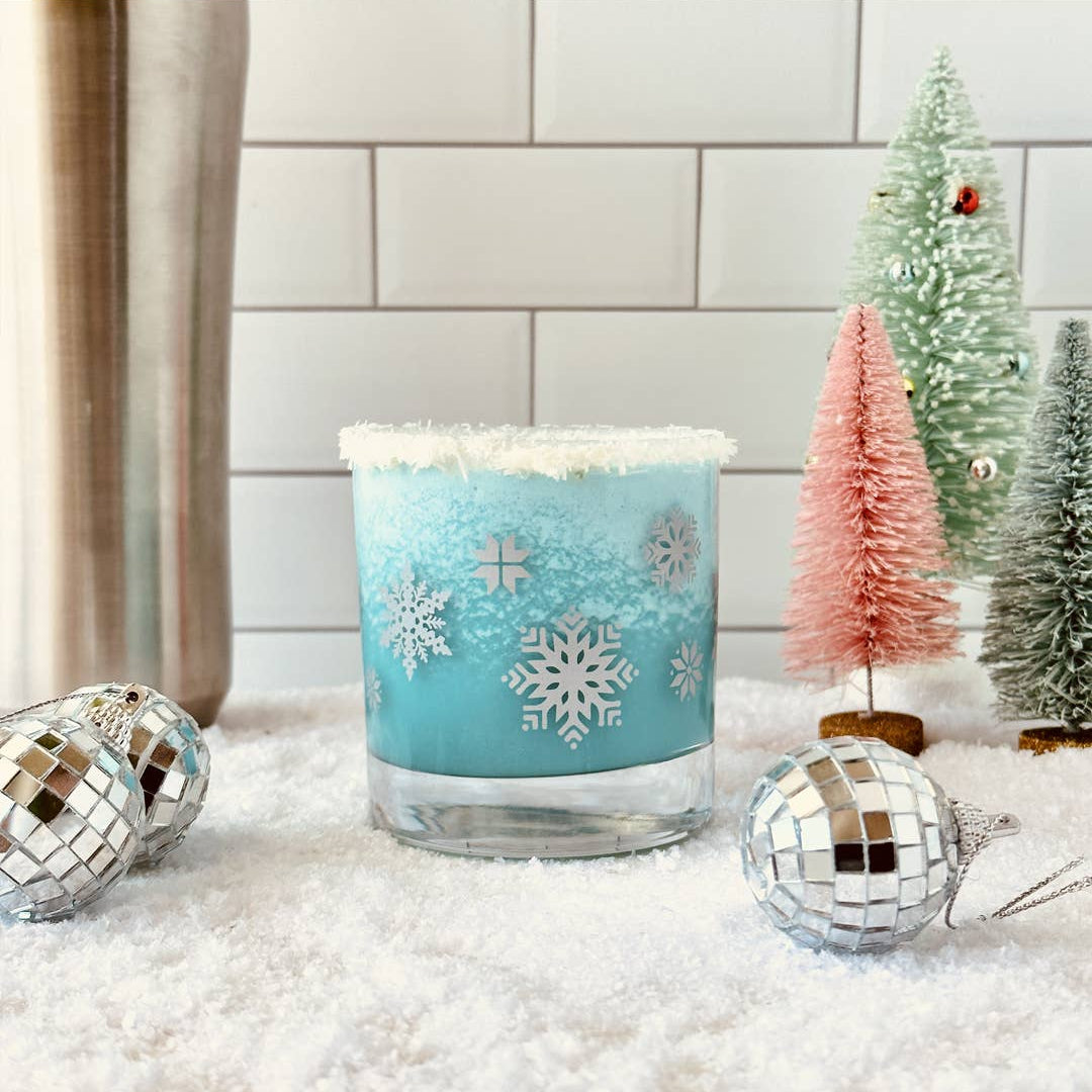 Snowflake Rocks Glasses - Tipsy Cocktail Supply Co.