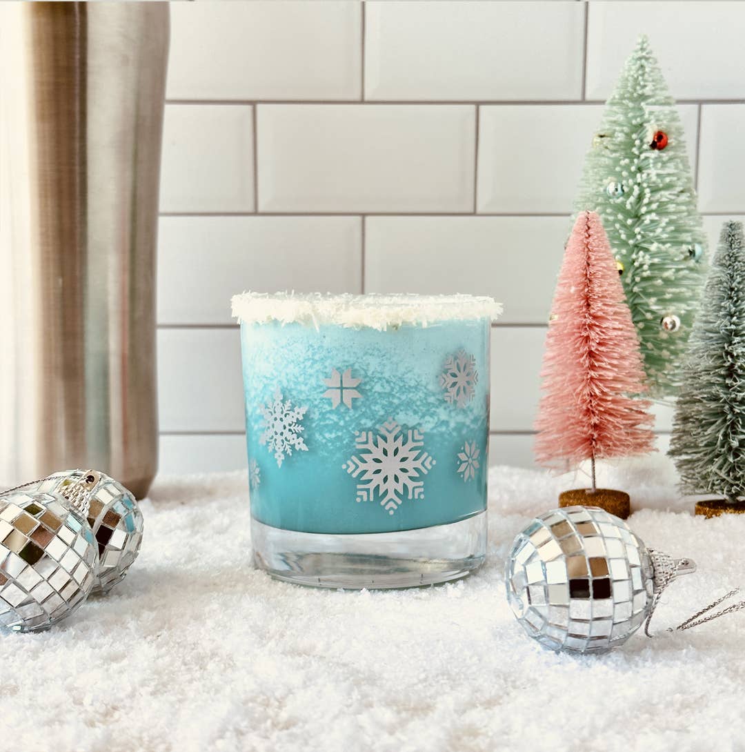 Snowflake Rocks Glasses - Tipsy Cocktail Supply Co.