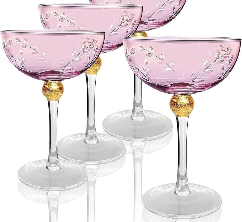 Classic Coupe Cocktail or Champagne Glasses - Tipsy Cocktail Supply Co.