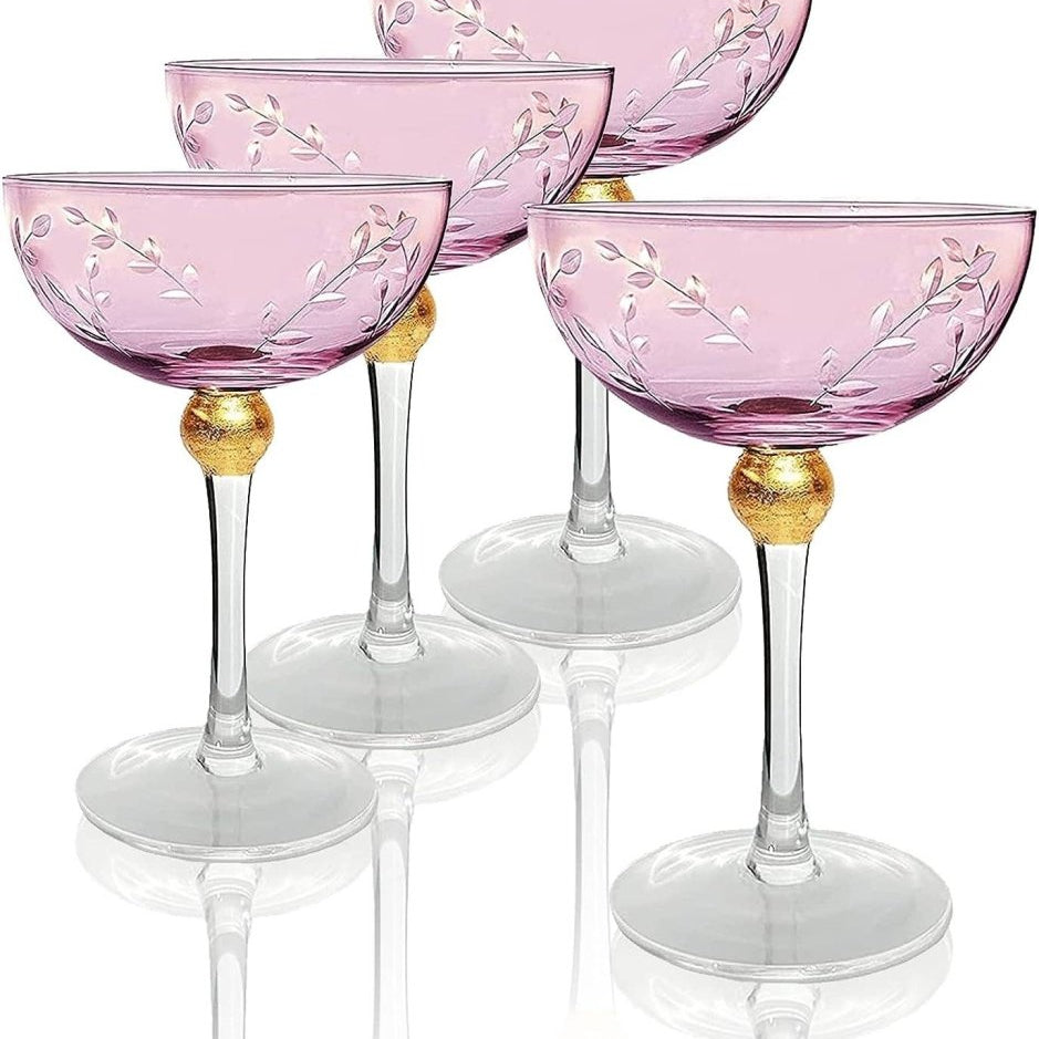 Classic Coupe Cocktail or Champagne Glasses - Tipsy Cocktail Supply Co.