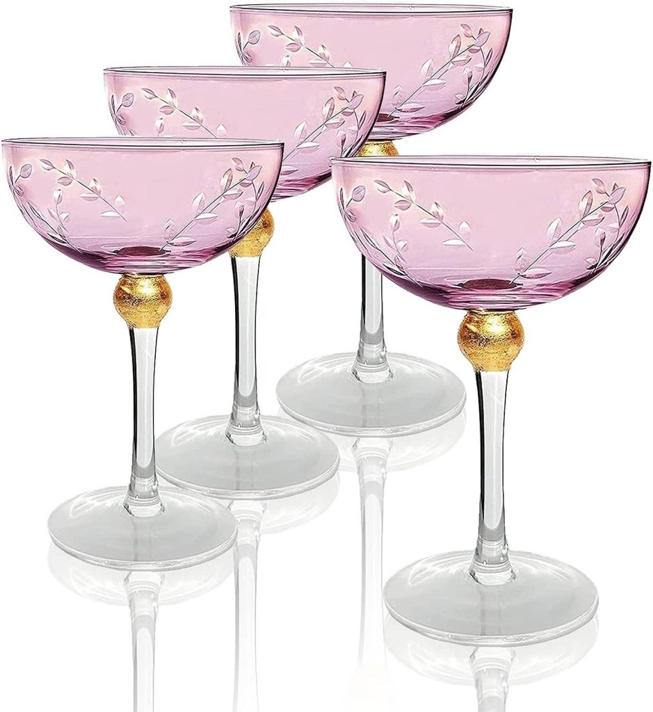 Classic Coupe Cocktail or Champagne Glasses - Tipsy Cocktail Supply Co.