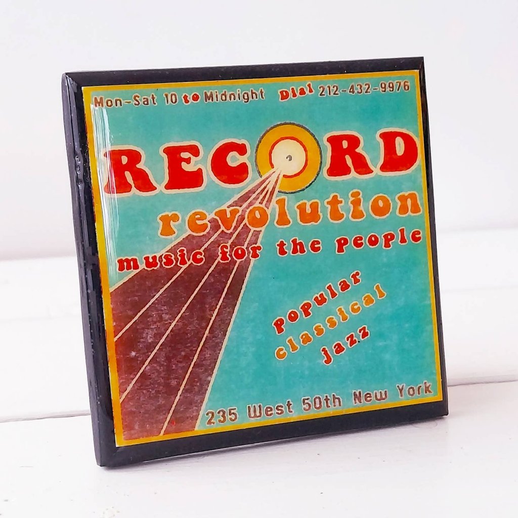 Classic Record Shop Drink Coaster Set - Tipsy Cocktail Supply Co.