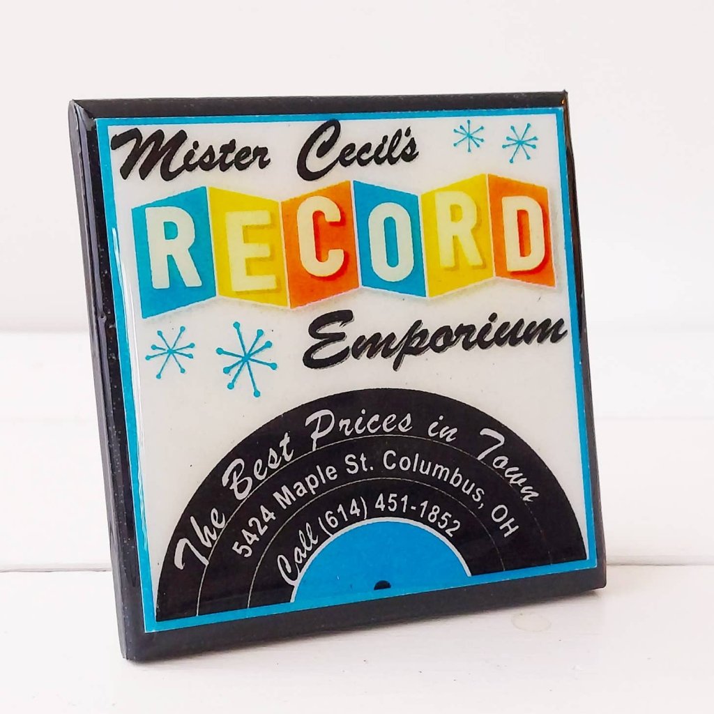 Classic Record Shop Drink Coaster Set - Tipsy Cocktail Supply Co.