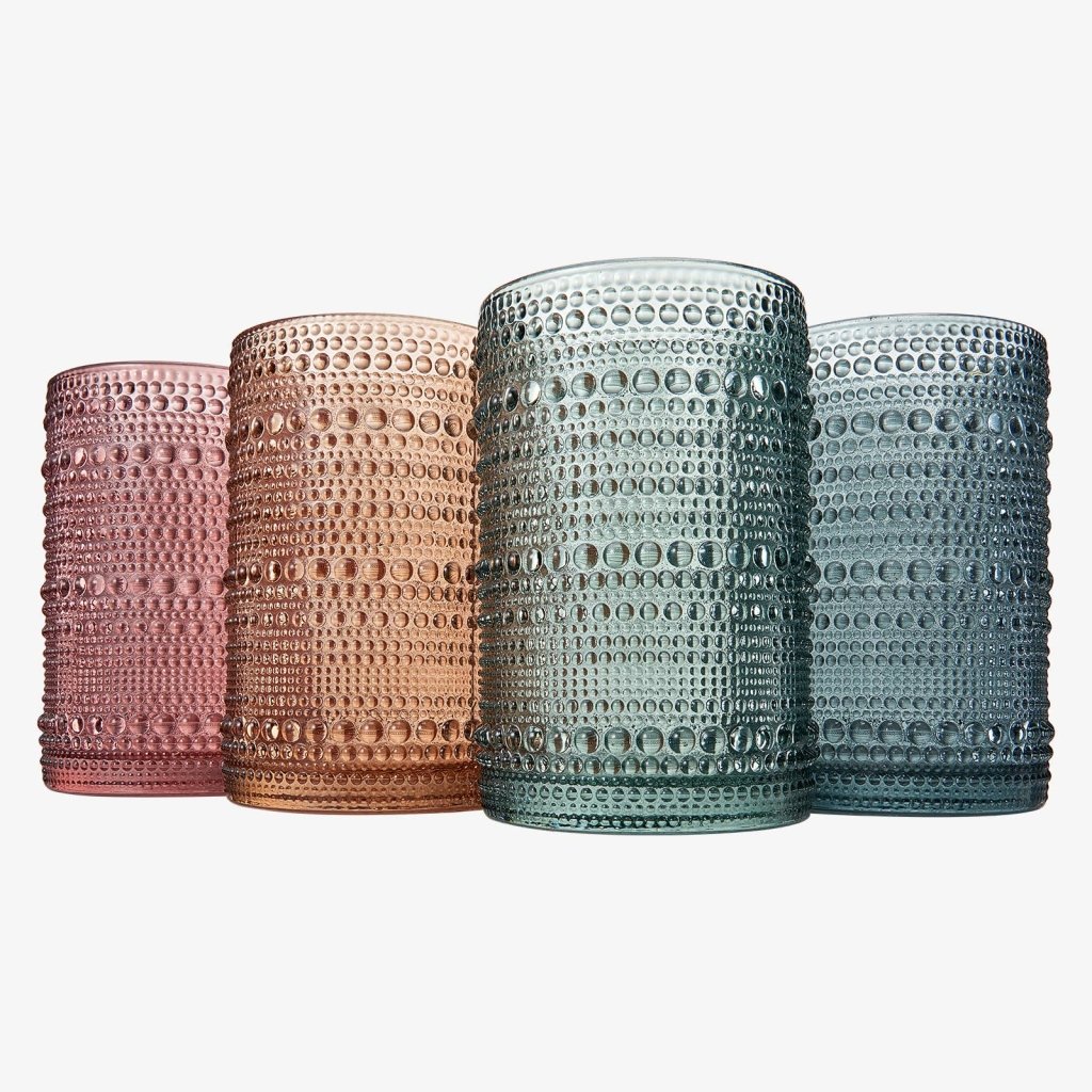 Colorful Beaded Highball Drinking Glasses - Tipsy Cocktail Supply Co.