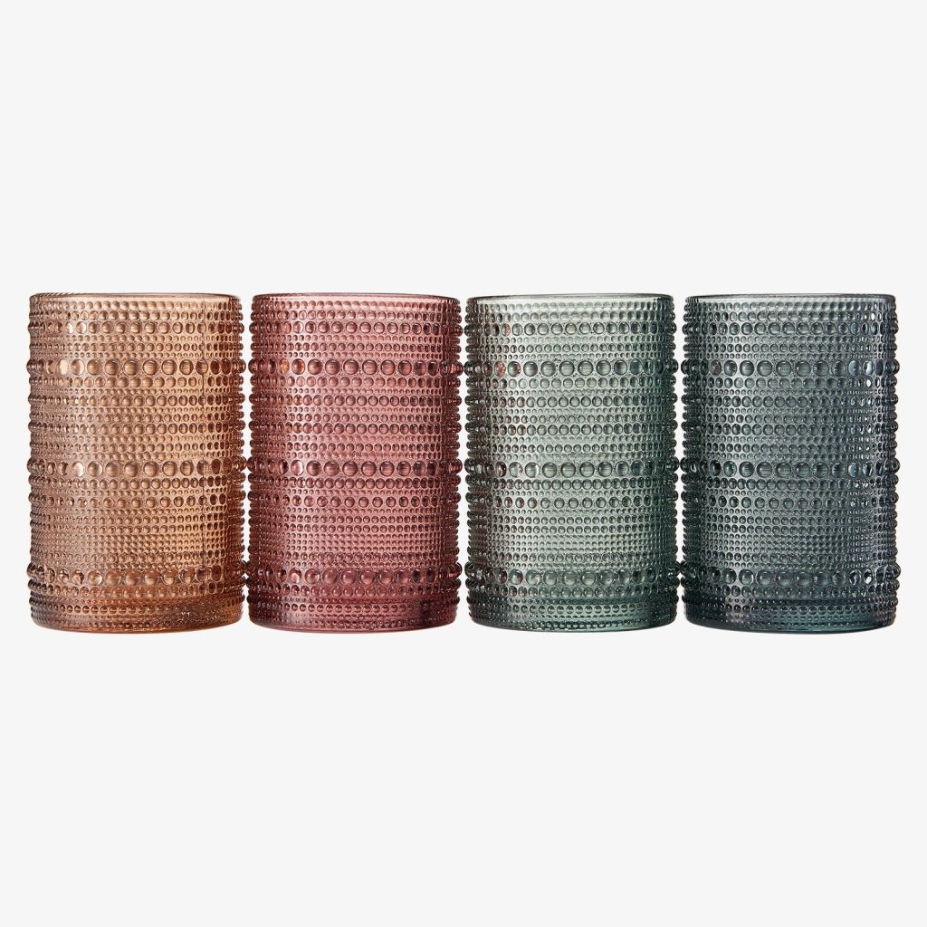 Colorful Beaded Highball Drinking Glasses - Tipsy Cocktail Supply Co.