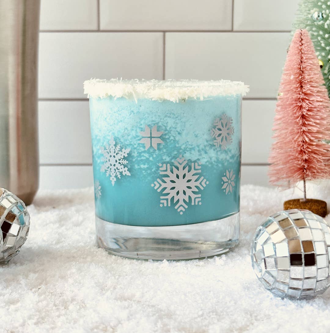 Snowflake Rocks Glasses - Tipsy Cocktail Supply Co.