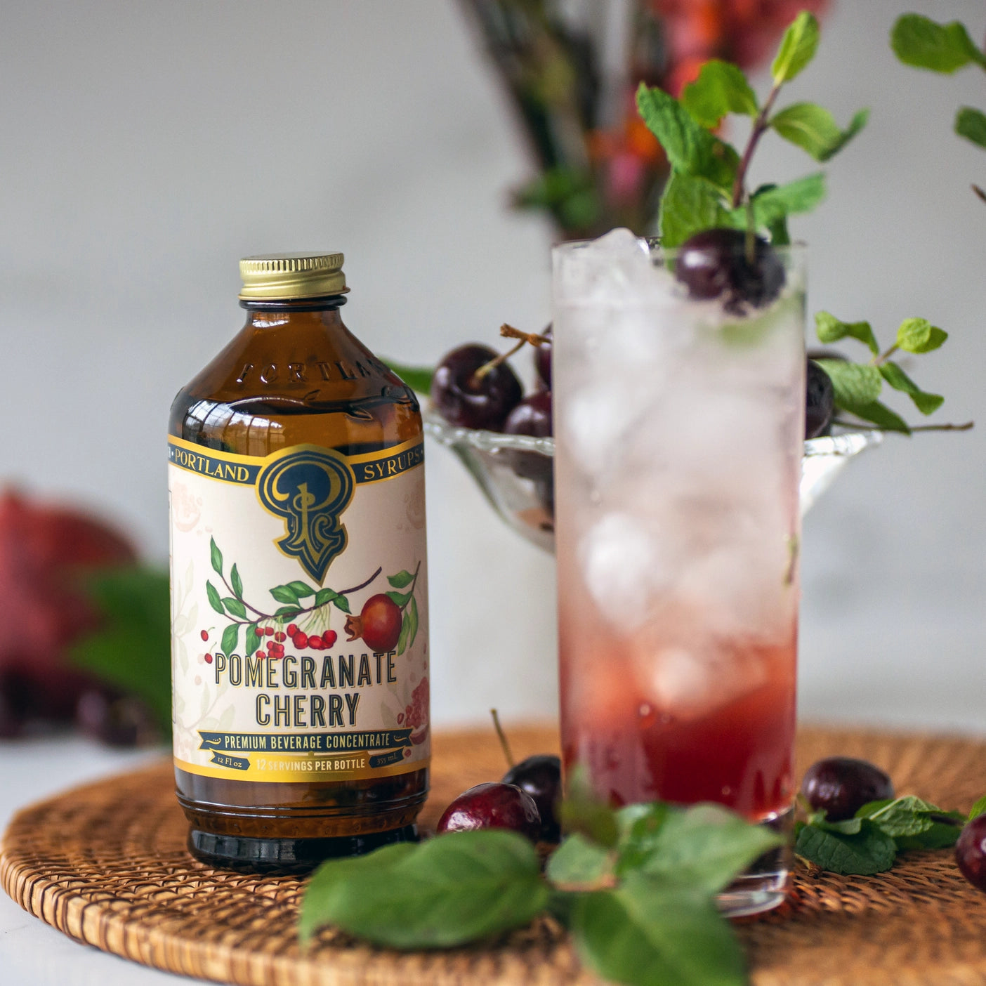 Pomegranate Cherry Syrup - Tipsy Cocktail Supply Co.