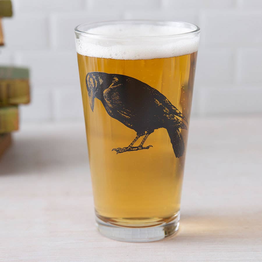 Raven Pint Glass - Tipsy Cocktail Supply Co.