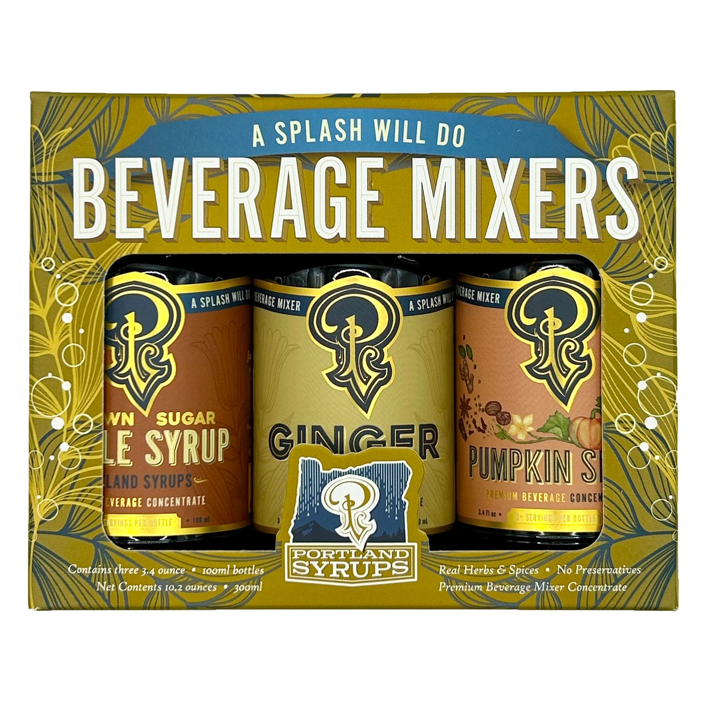 Fall Flavor Trio Sampler Set - Brown Sugar, Ginger & Pumpkin Spice - Tipsy Cocktail Supply Co.