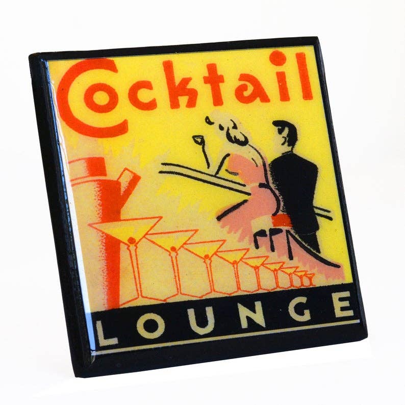 Classic Lounge Drink Coaster Set - Tipsy Cocktail Supply Co.