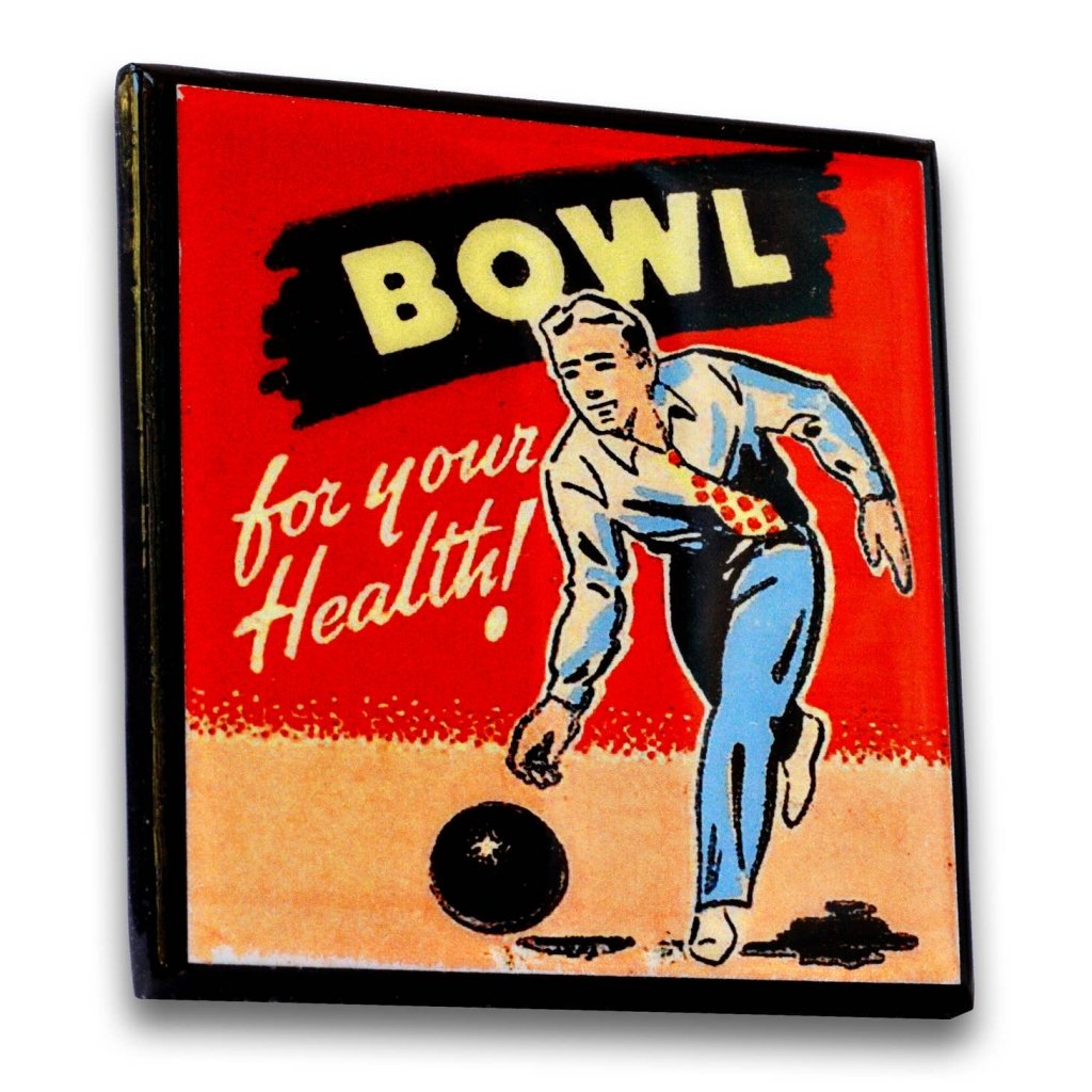 Lets Bowl! Vintage Bowling Coaster Set - Tipsy Cocktail Supply Co.