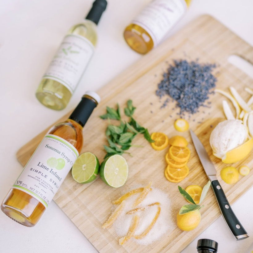 Lime Infused Simple Syrup - Tipsy Cocktail Supply Co.