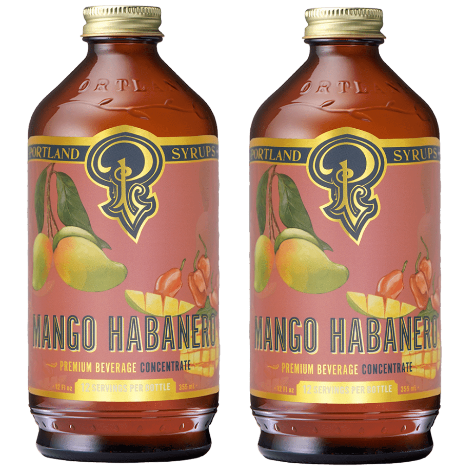 Mango Habanero Syrup two - pack - Tipsy Cocktail Supply Co.