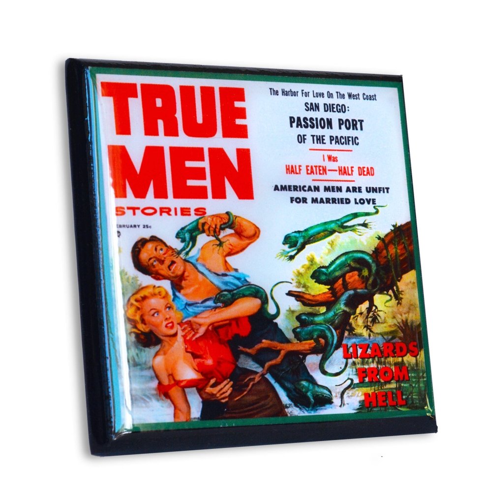 Manly Manly Men Pulp Fiction Coaster Set - Tipsy Cocktail Supply Co.