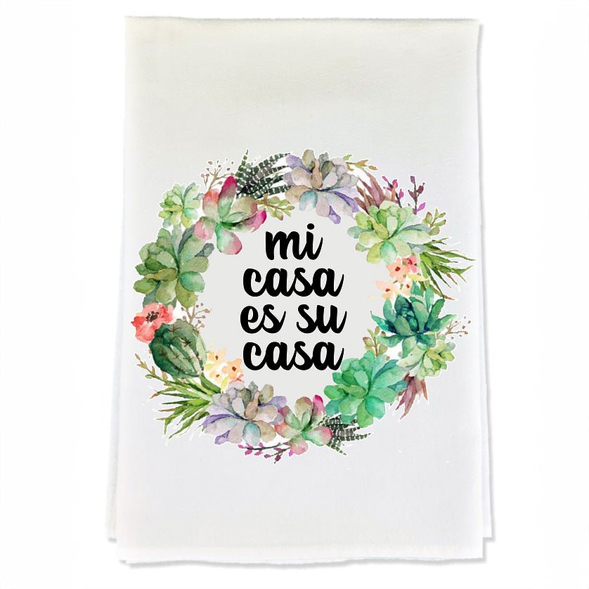 Mi Casa Tea Towel - Tipsy Cocktail Supply Co.