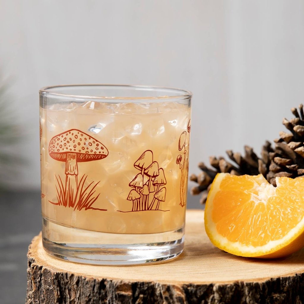 Mushroom Whiskey Glass - Tipsy Cocktail Supply Co.