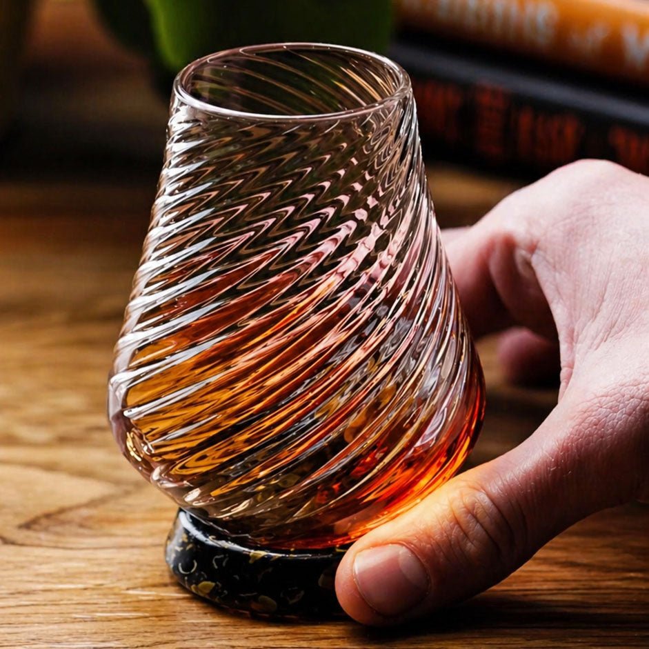 Handblown Neat Pour Glass | Made in USA | Artisan Crystal (Lead - Free) - Tipsy Cocktail Supply Co.
