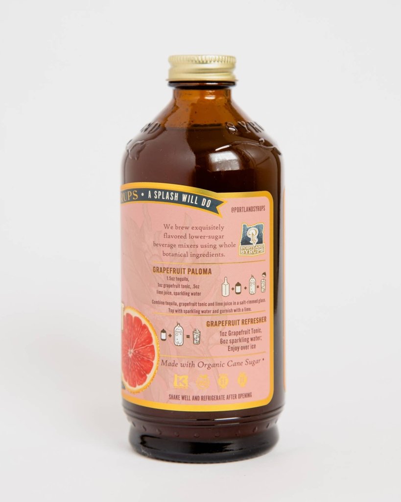 Non - alcoholic grapefruit tonic syrup - Tipsy Cocktail Supply Co.