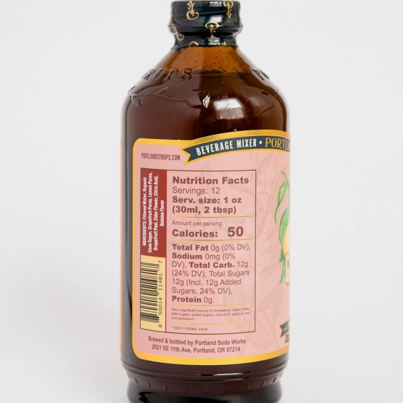 Non - alcoholic grapefruit tonic syrup - Tipsy Cocktail Supply Co.