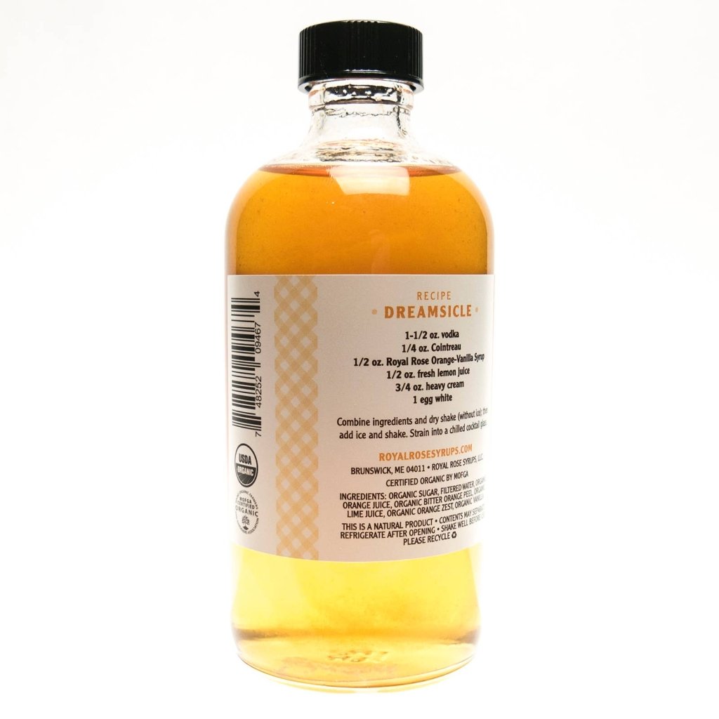 Orange Vanilla Organic Simple Syrup - Tipsy Cocktail Supply Co.