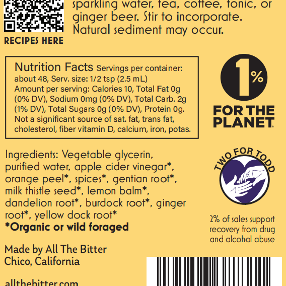 Orange Bitters 4oz - Tipsy Cocktail Supply Co.