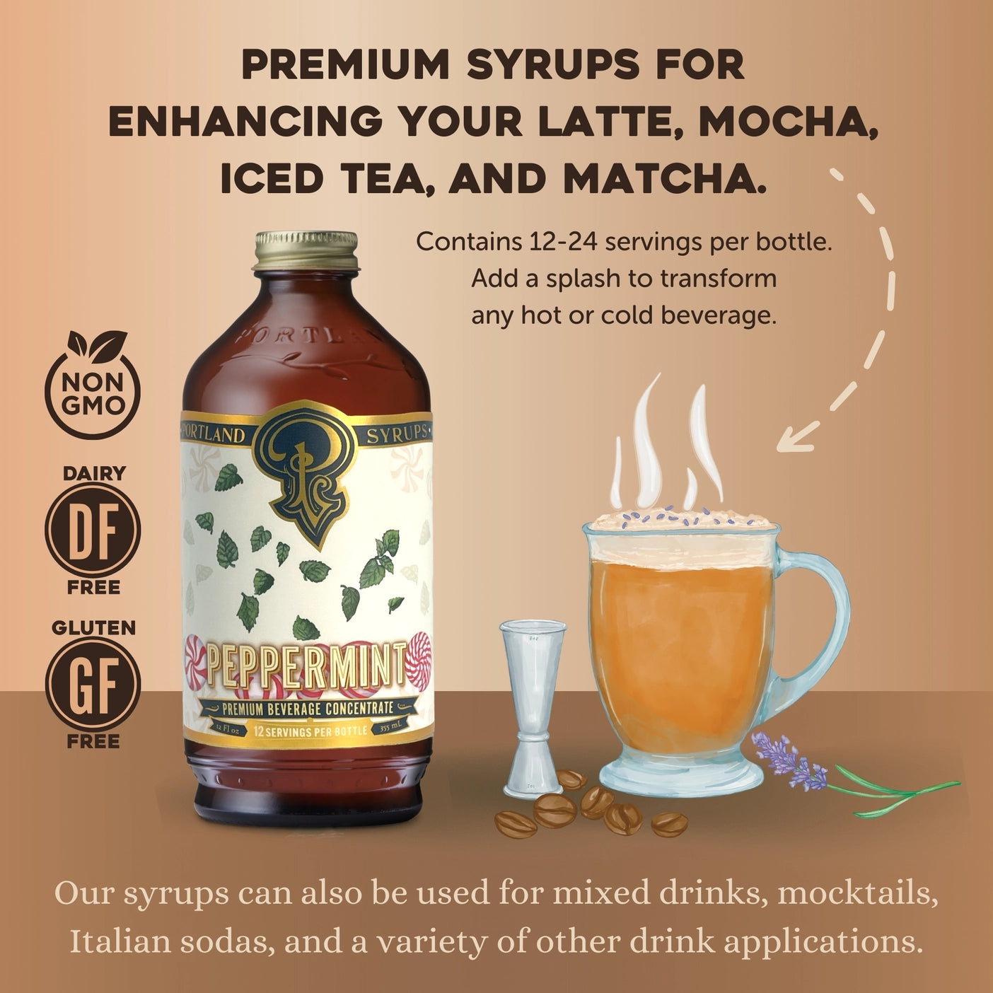 Limited Time Peppermint Syrup - Tipsy Cocktail Supply Co.