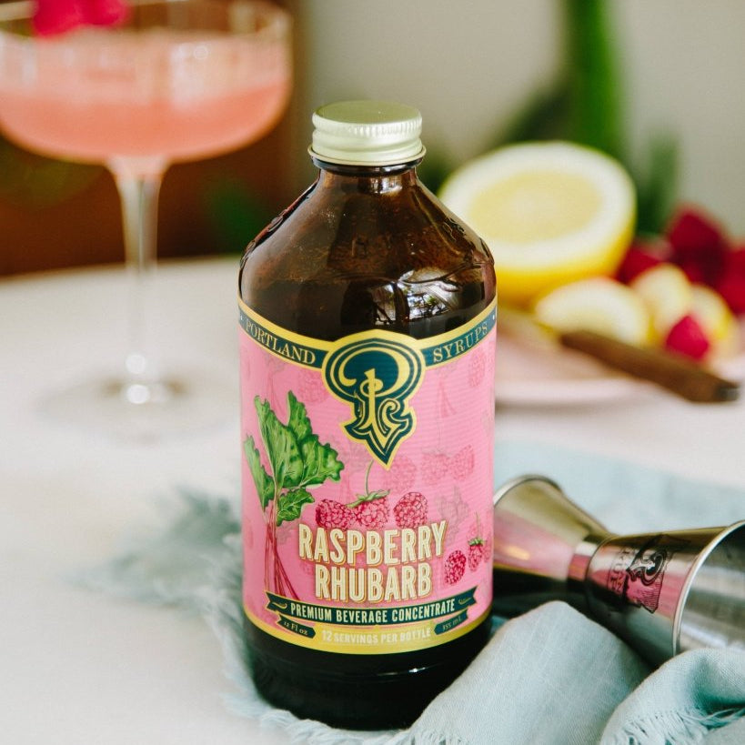 Raspberry Rhubarb Cocktail Syrup - Tipsy Cocktail Supply Co.