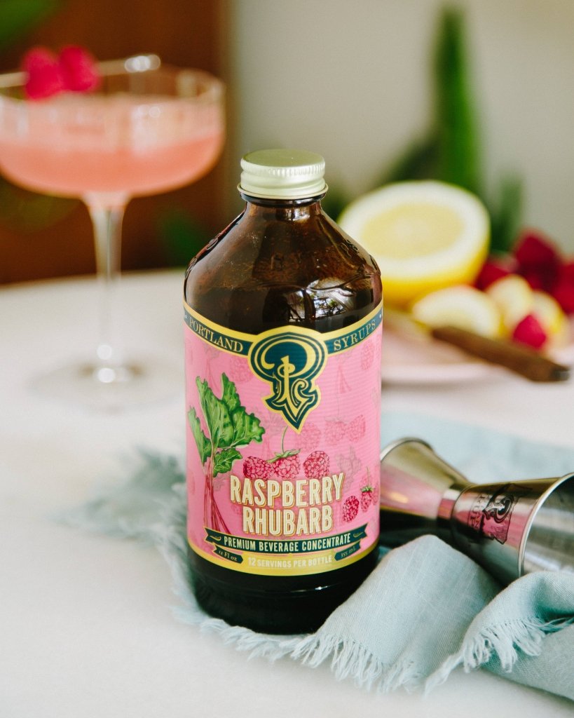 Raspberry Rhubarb Cocktail Syrup - Tipsy Cocktail Supply Co.