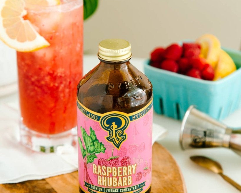 Raspberry Rhubarb Cocktail Syrup - Tipsy Cocktail Supply Co.