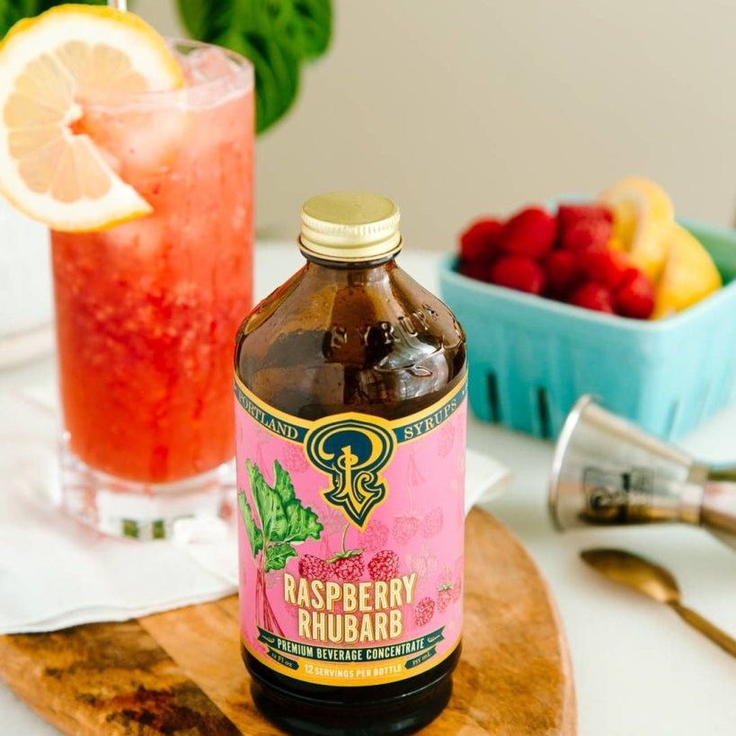 Raspberry Rhubarb Cocktail Syrup - Tipsy Cocktail Supply Co.