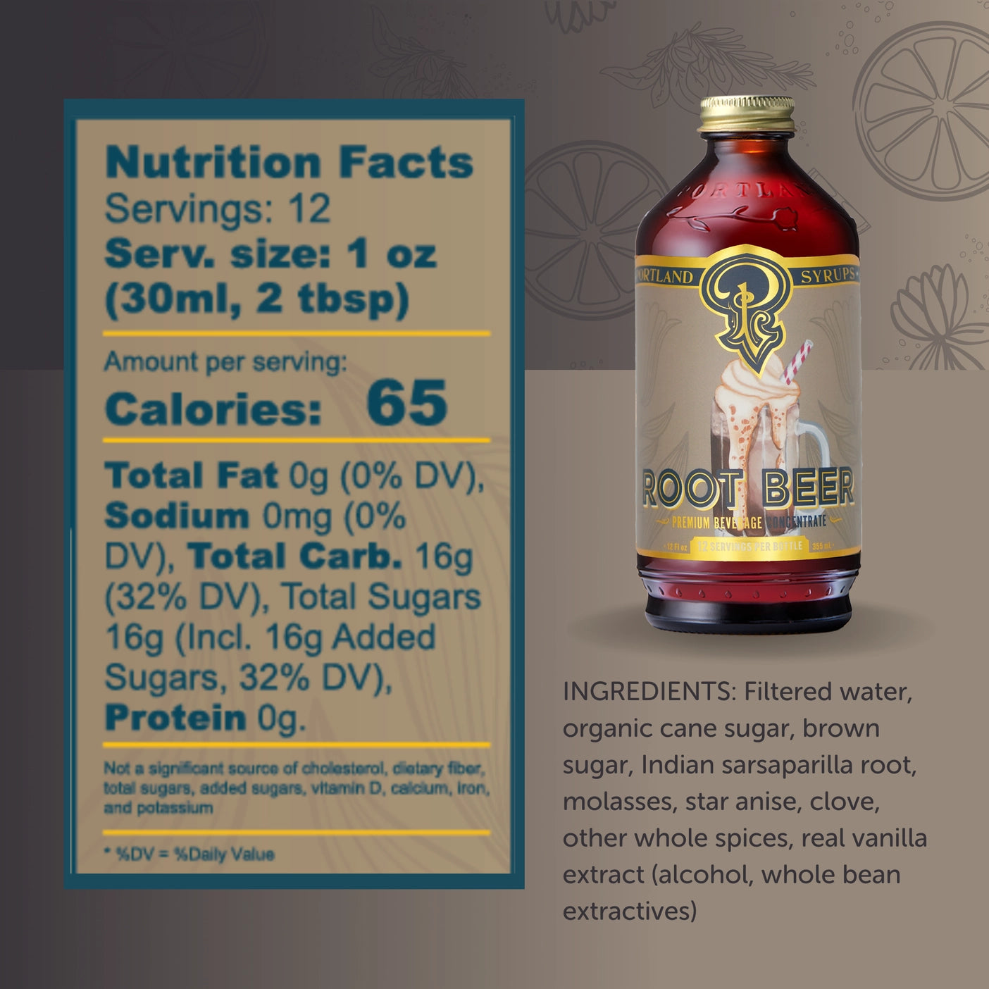 Genuine Root Beer Syrup - Tipsy Cocktail Supply Co.