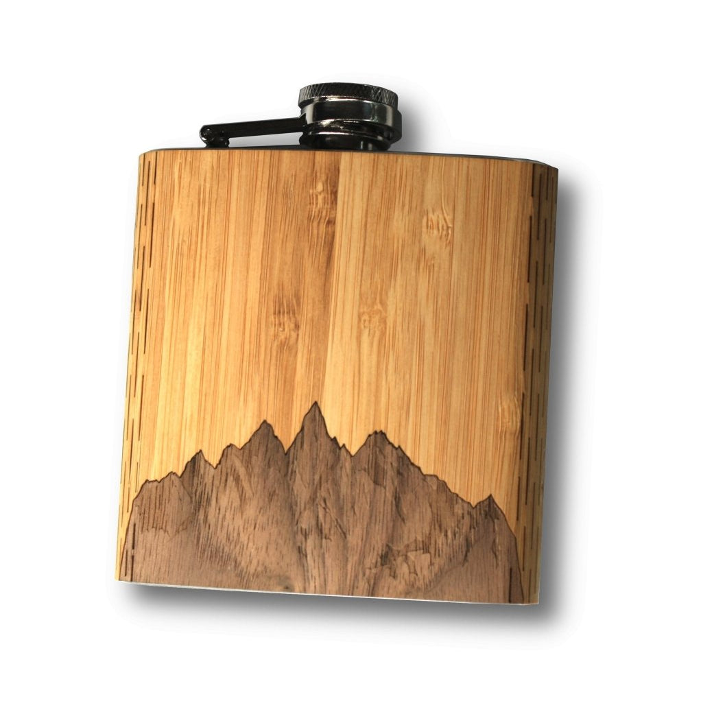 Sawtooth Mountains Hip Flask - Tipsy Cocktail Supply Co.