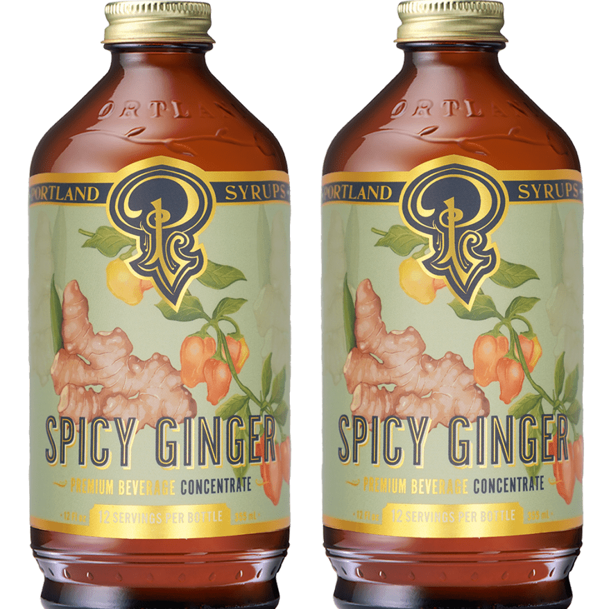Spicy Ginger Syrup two - pack - Tipsy Cocktail Supply Co.