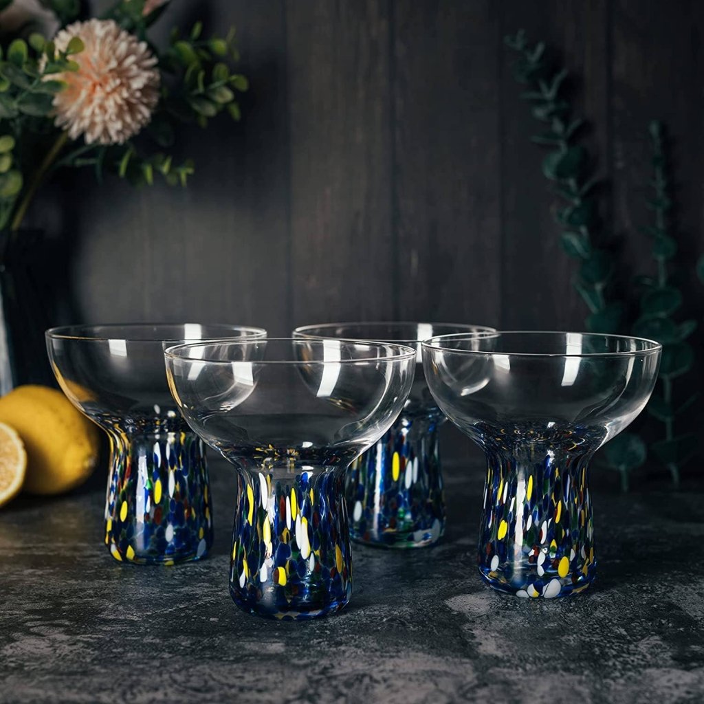 Stemless Confetti Margarita Glasses - Tipsy Cocktail Supply Co.