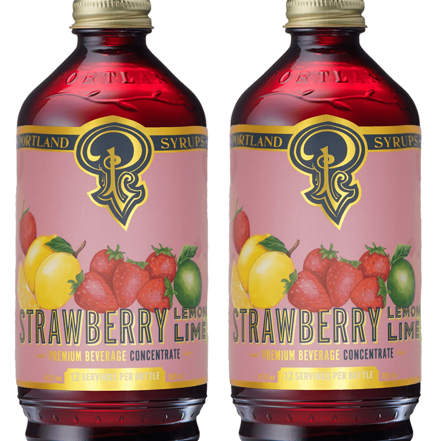 Strawberry Lemon - Lime Syrup two - pack - Tipsy Cocktail Supply Co.