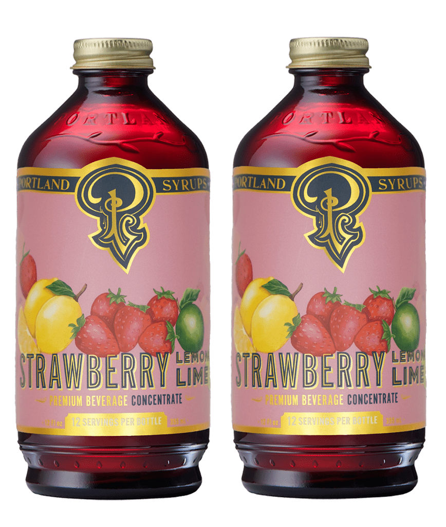 Strawberry Lemon - Lime Syrup two - pack - Tipsy Cocktail Supply Co.