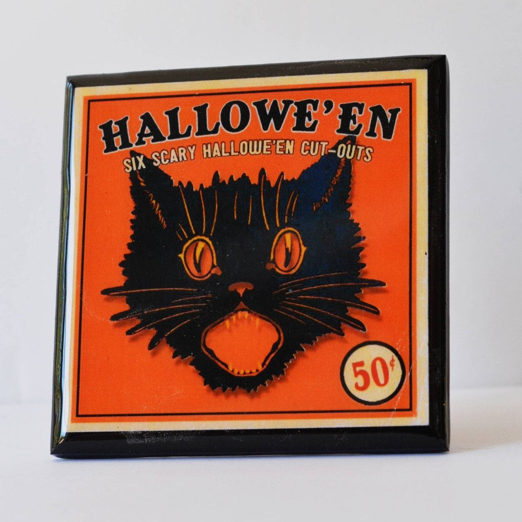 Trick or Treat! Vintage Halloween Drink Coaster Set - Tipsy Cocktail Supply Co.