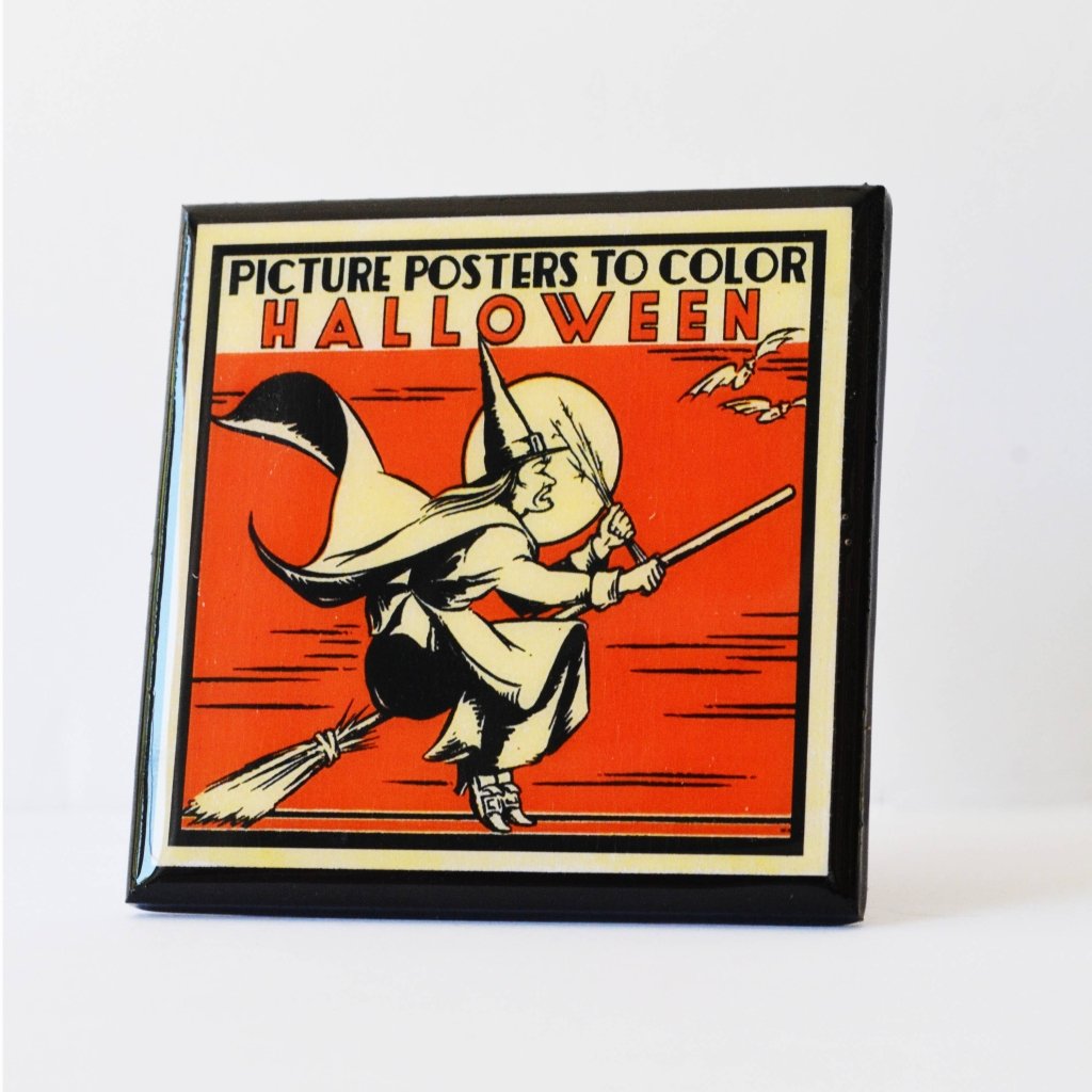 Trick or Treat! Vintage Halloween Drink Coaster Set - Tipsy Cocktail Supply Co.