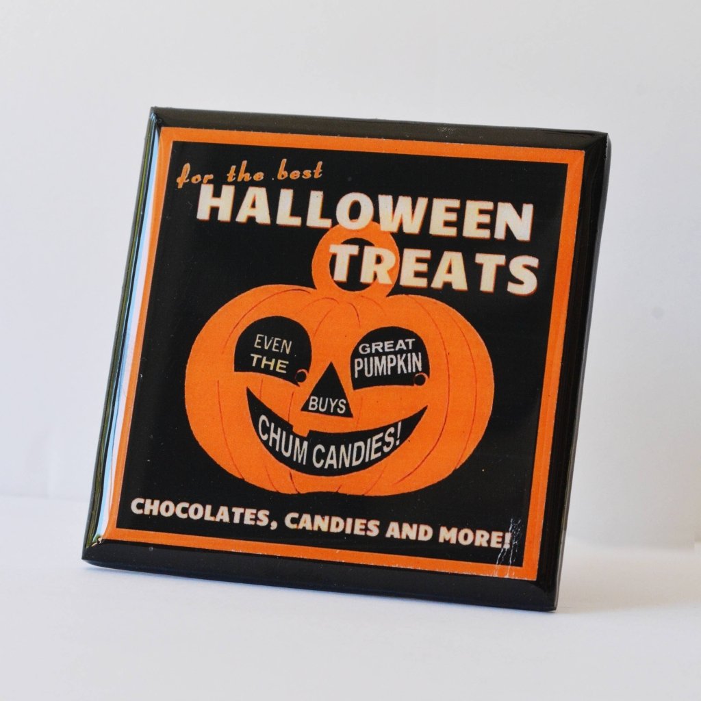 Trick or Treat! Vintage Halloween Drink Coaster Set - Tipsy Cocktail Supply Co.