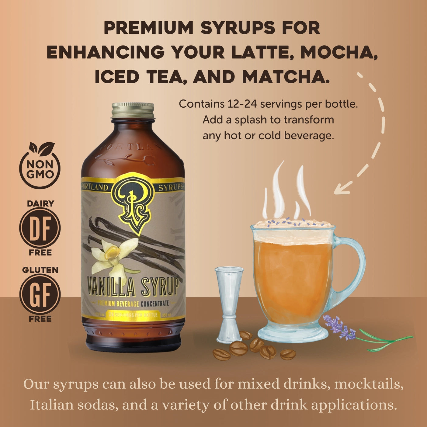 Tahitian Vanilla Syrup - Tipsy Cocktail Supply Co.