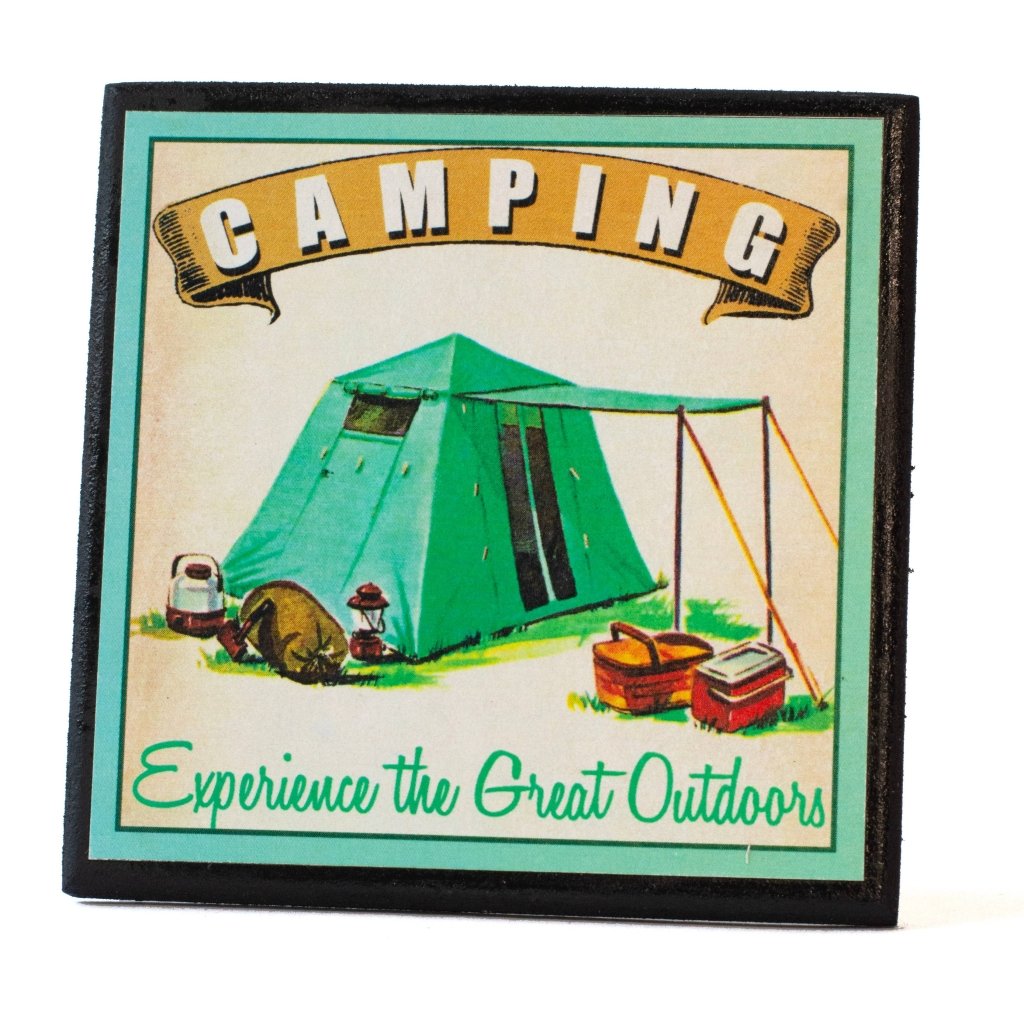 Vintage Camping Coaster Set - Tipsy Cocktail Supply Co.