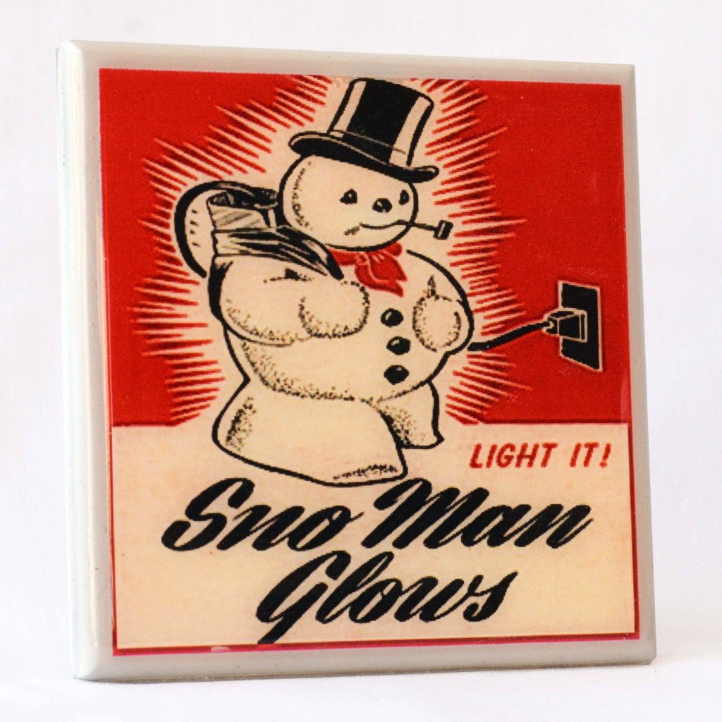 Vintage Christmas Drink Coaster Set - Tipsy Cocktail Supply Co.