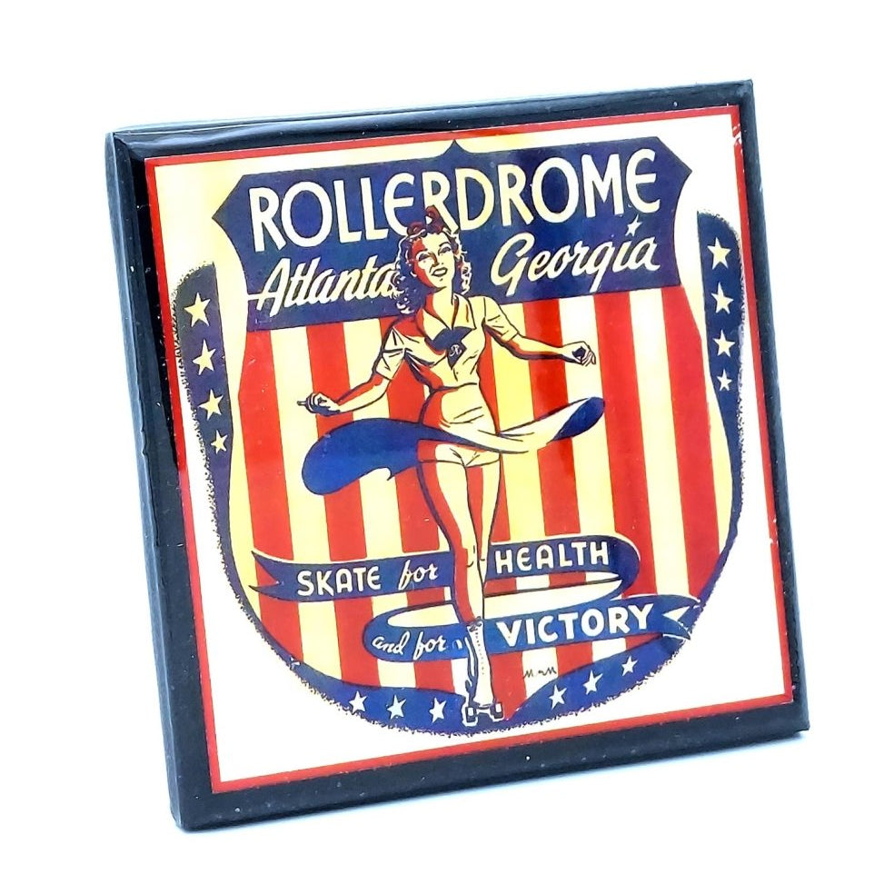 Vintage Roller Skating Rink Drink Coaster Set - Tipsy Cocktail Supply Co.