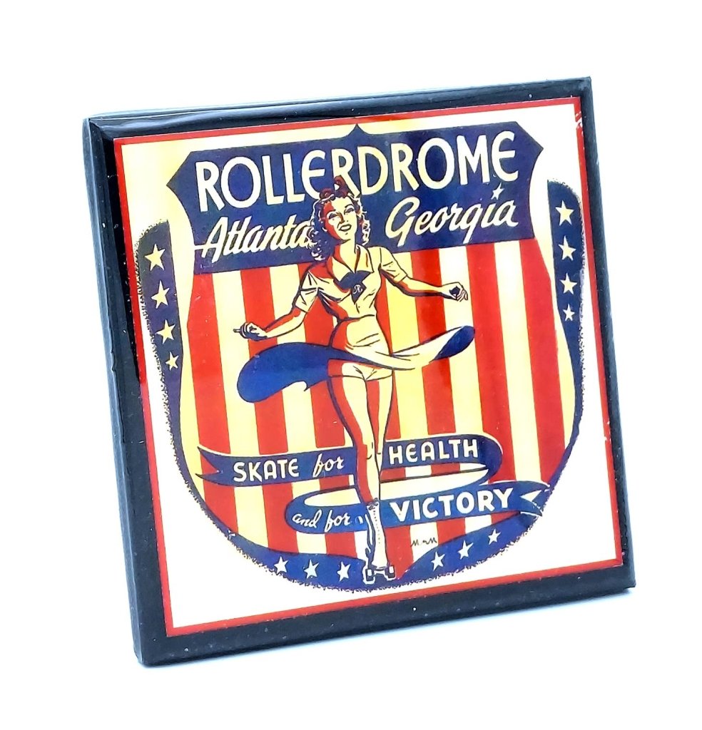 Vintage Roller Skating Rink Drink Coaster Set - Tipsy Cocktail Supply Co.