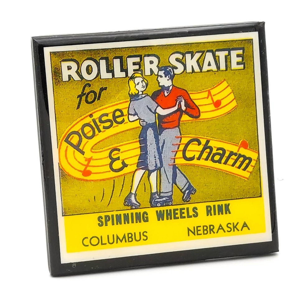 Vintage Roller Skating Rink Drink Coaster Set - Tipsy Cocktail Supply Co.