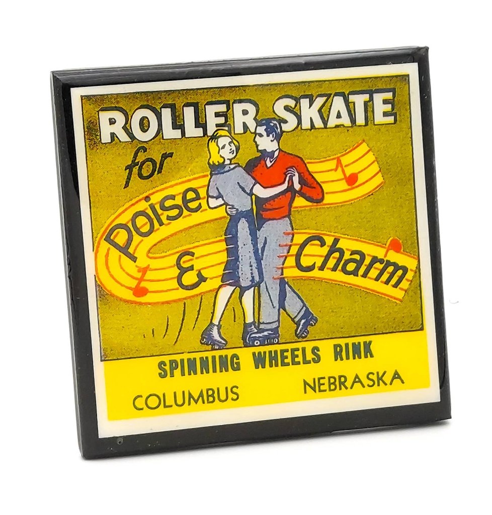 Vintage Roller Skating Rink Drink Coaster Set - Tipsy Cocktail Supply Co.