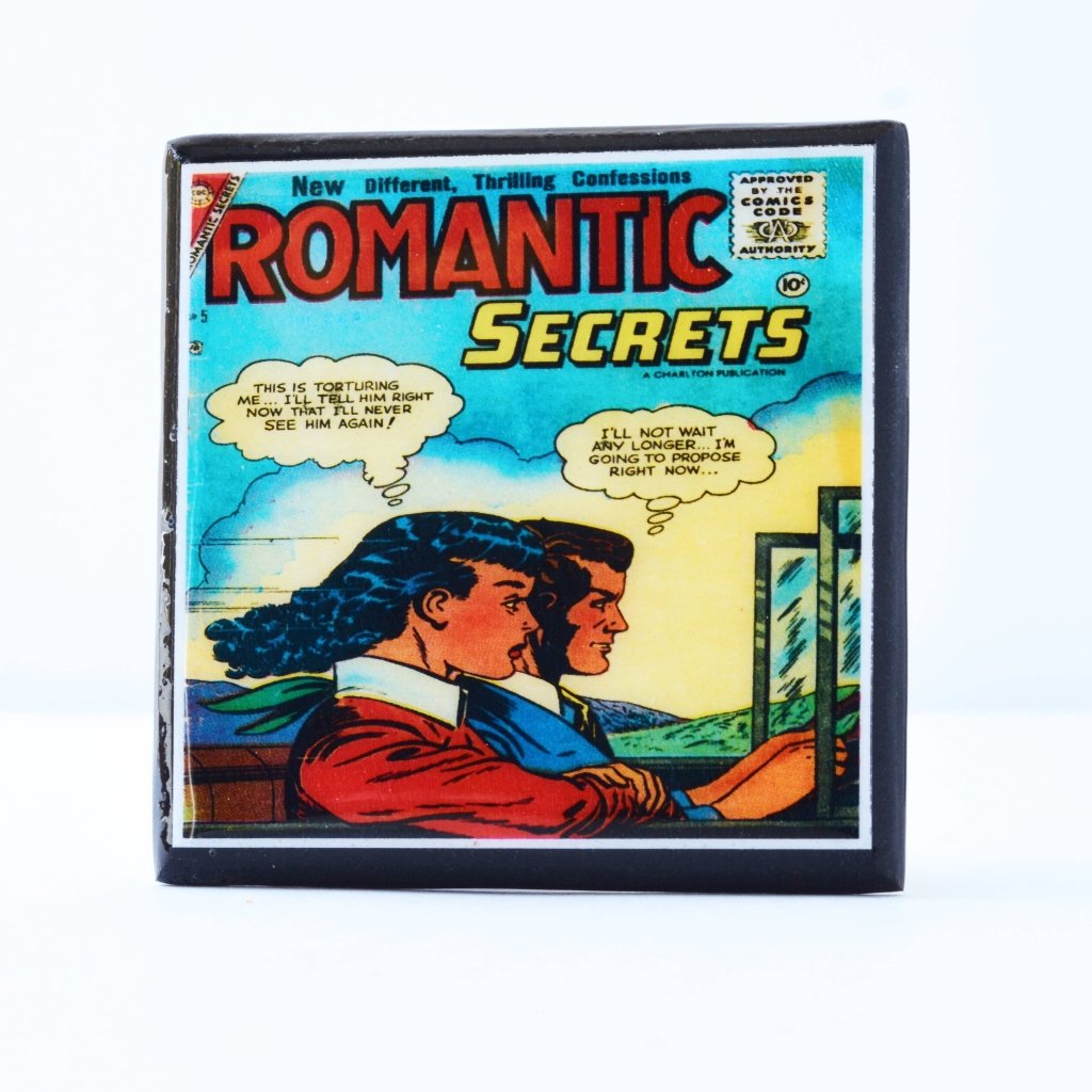 Vintage Romance Comic Book Drink Coasters - Tipsy Cocktail Supply Co.